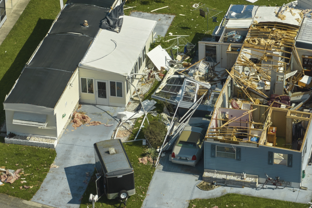 Damage after a Hurricane